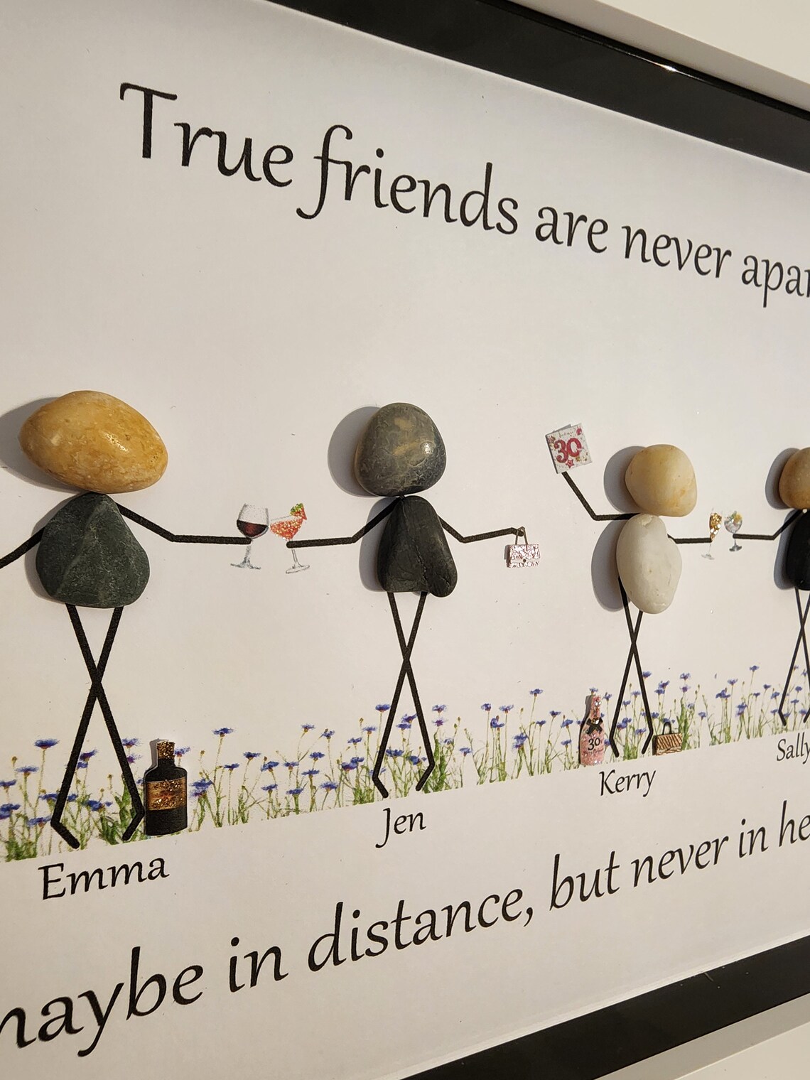 Pebble Art Friendship Group - Any Occasion - Custom Made to Order ...