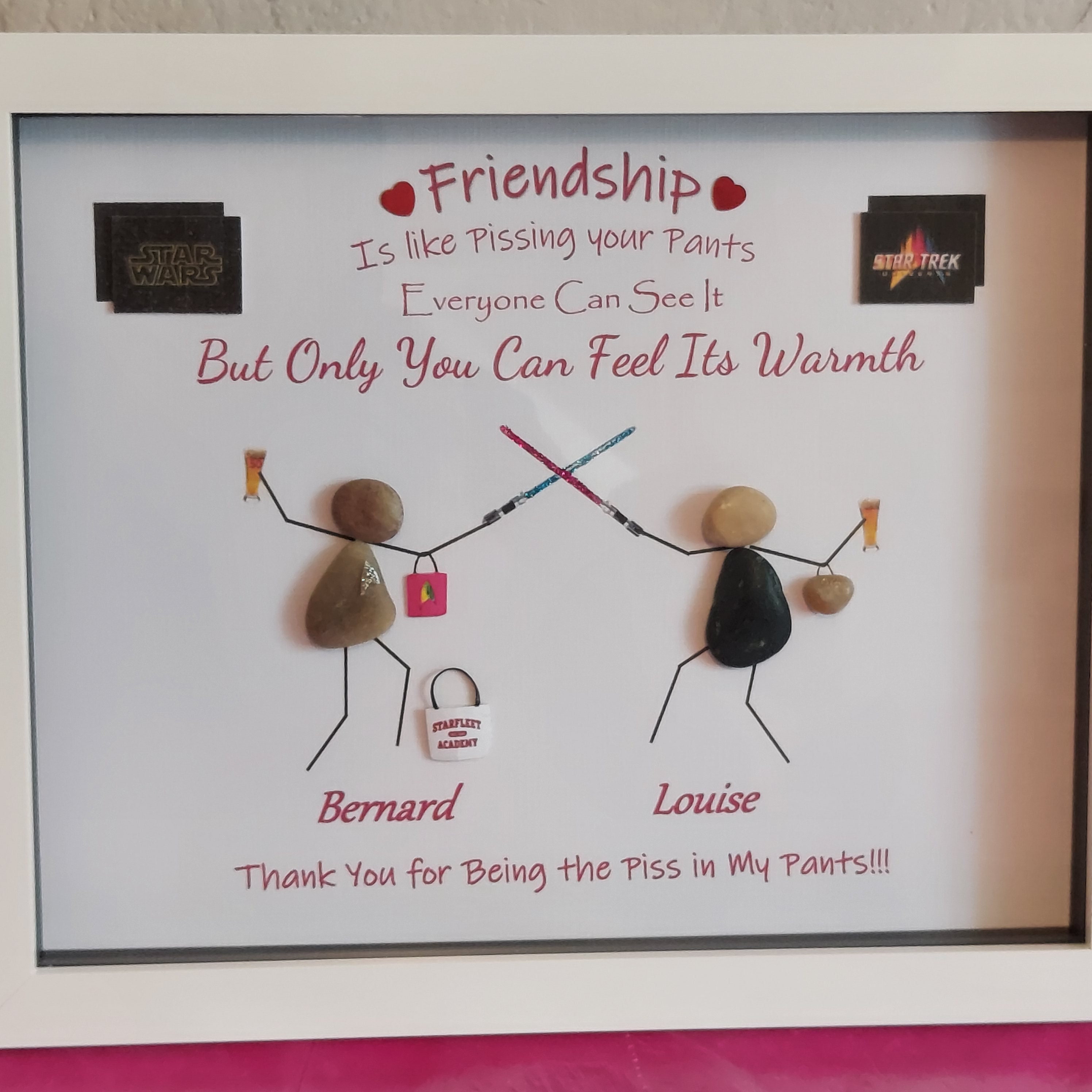 Funny Friendship Gift Best Friends Crazy Friends Pebble - Etsy UK