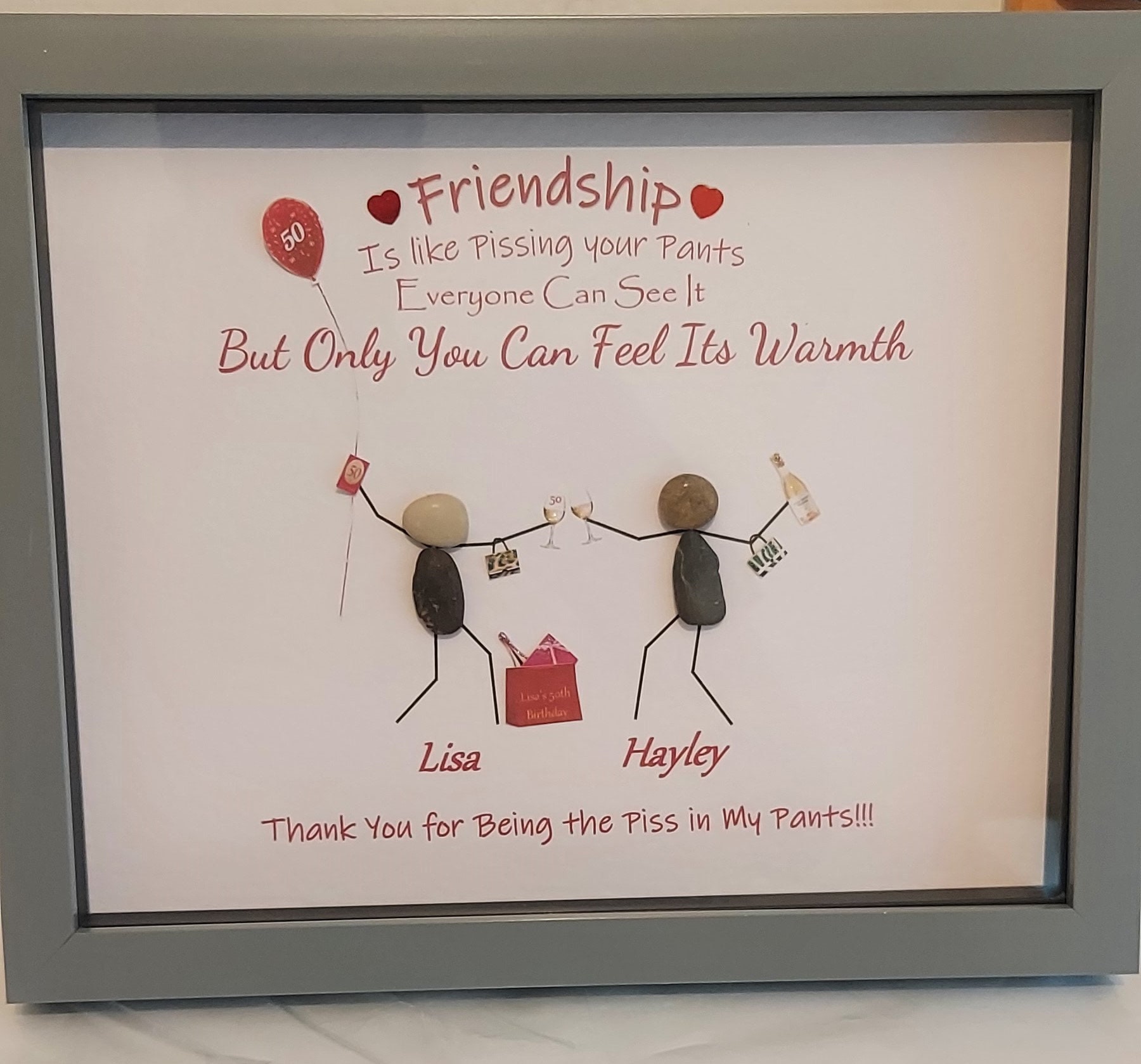 Funny Friendship Gift Best Friends Crazy Friends Pebble - Etsy UK