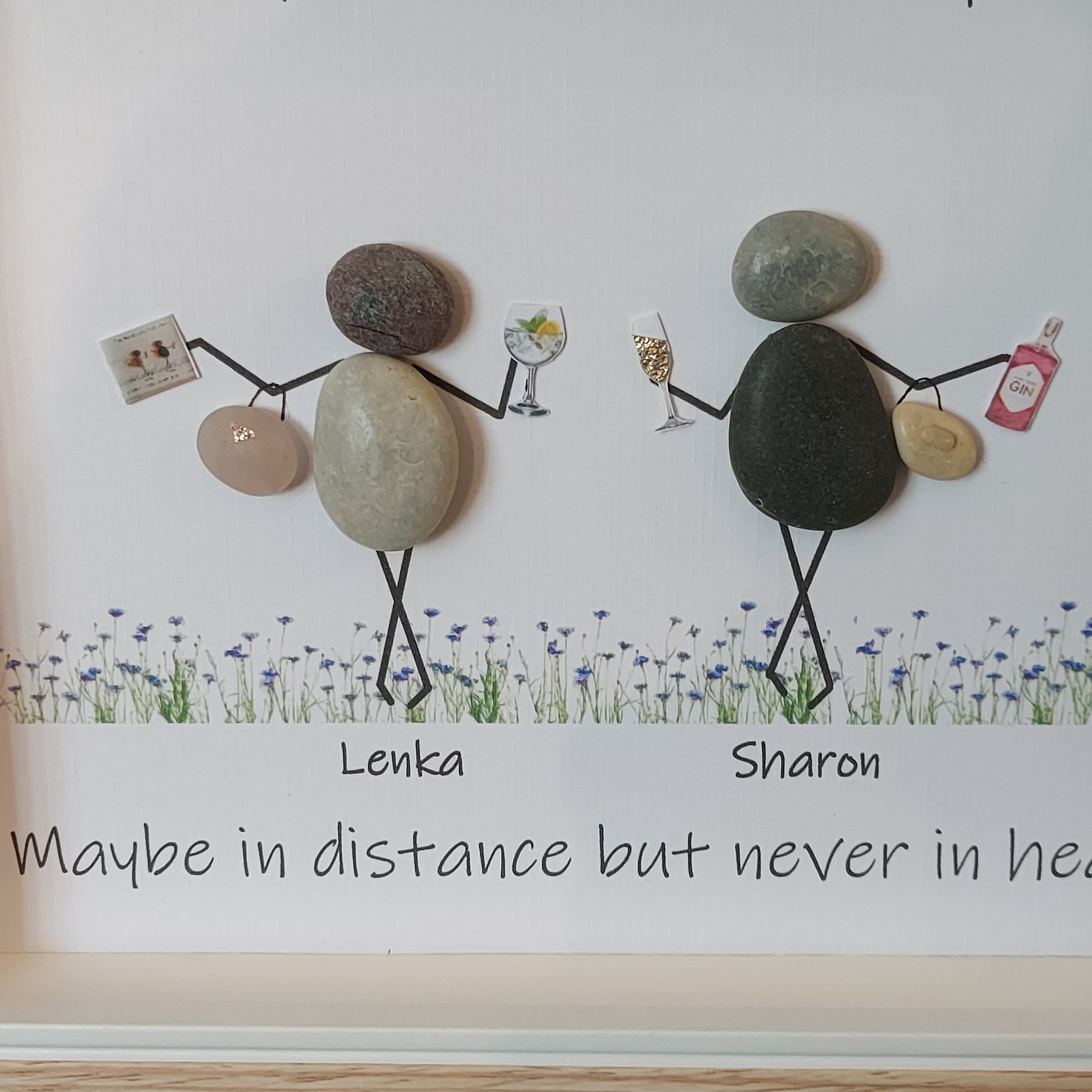 Best Friends Pebble Art Besties Forever Vriendencadeau Etsy Nederland