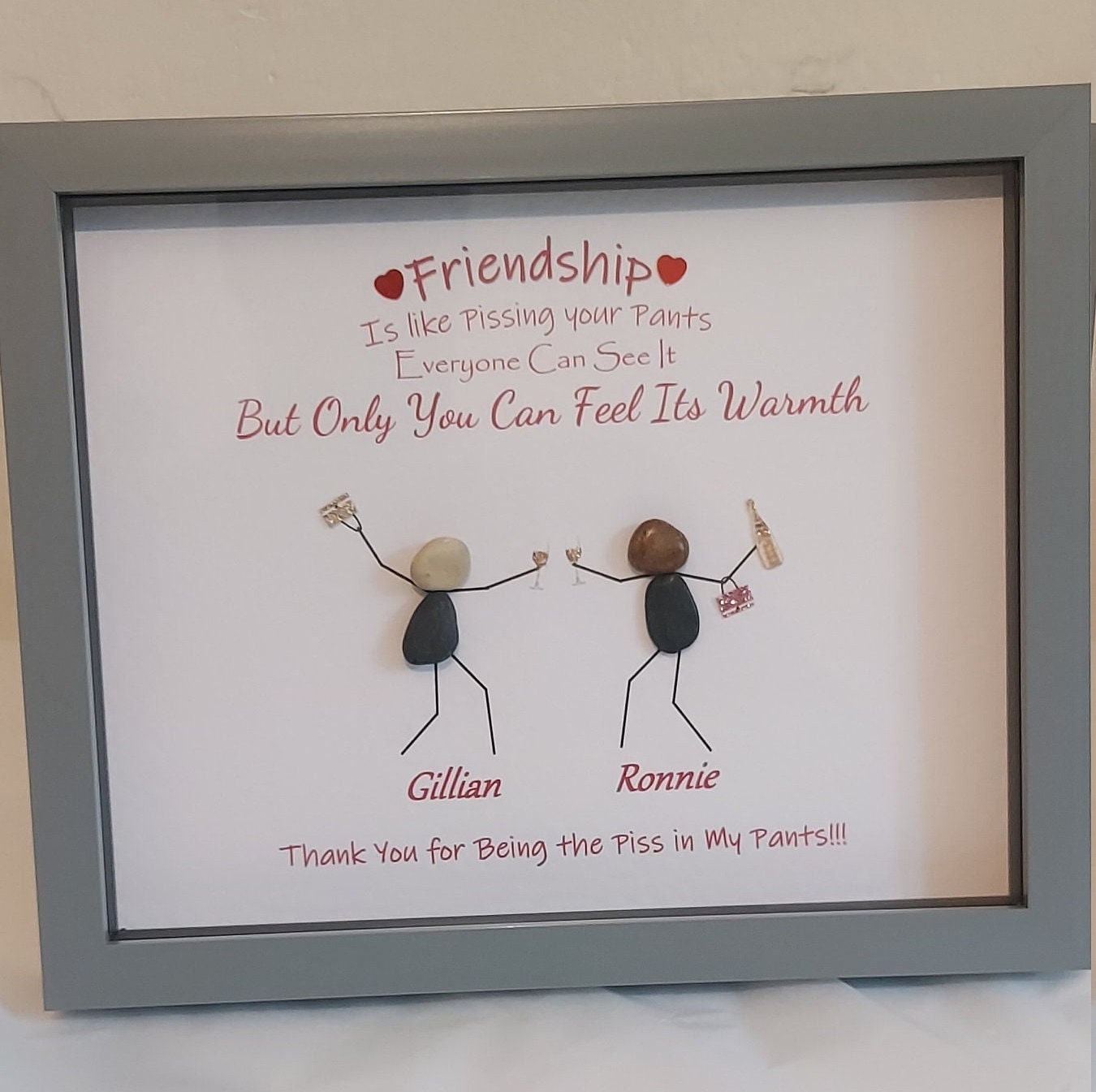 Funny Friendship Gift Best Friends Crazy Friends Pebble - Etsy UK