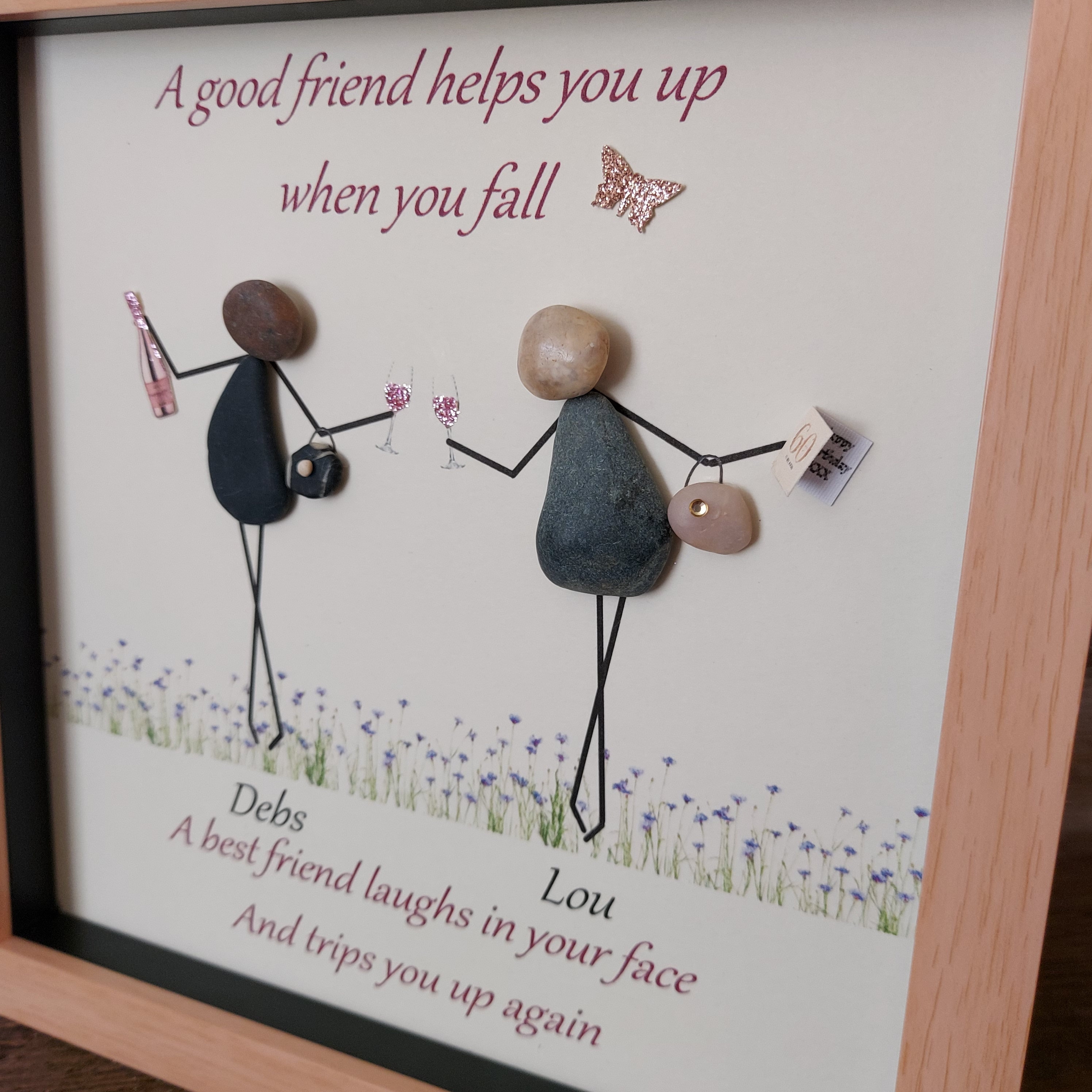 Best Friends Pebble Art Besties Forever Friend Gift BFFs Etsy
