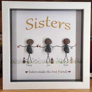 Pebble art - Sister - Family -  Besties - Friend Gift - Present -