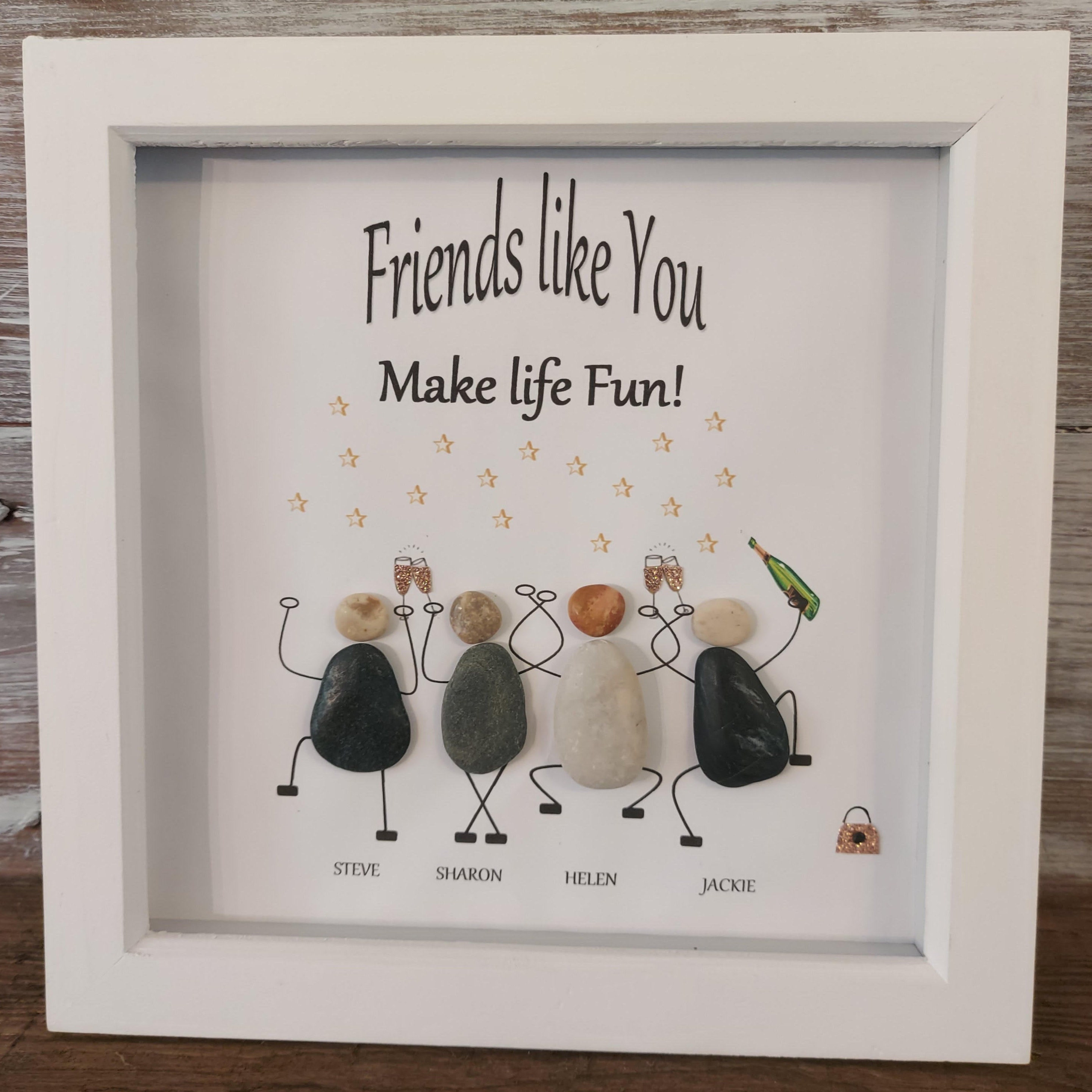 Best Friends Pebble Art Funny Friendship Gift Group of Etsy Canada