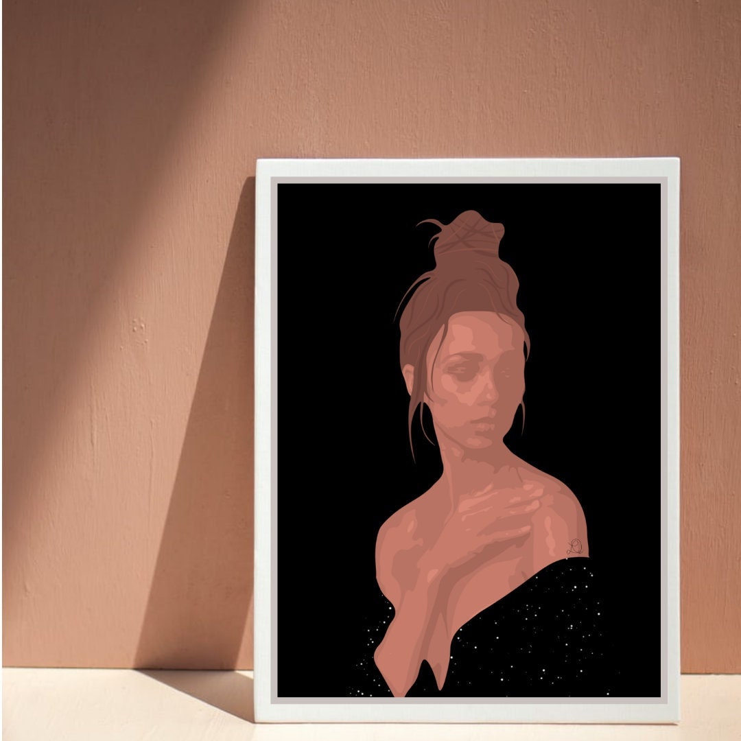 Toile Illustration Moderne à Offrir