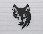 Wolf Face Cnc Svg For Cricut laser cut svg dxf pdf engraving sticker silhouette template cnc cutting router digital vector instant download
