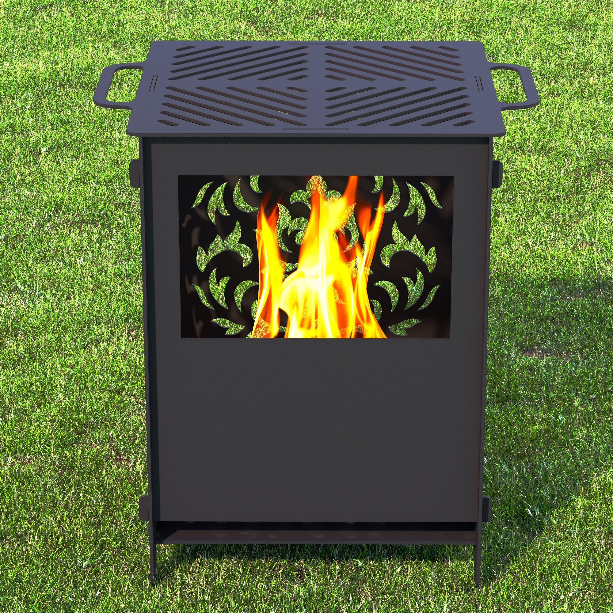 Fire Pit BBQ Barbecue Dxf Files for Etsy