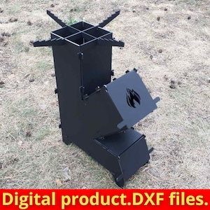 Rocket Stove big size,Fire Pit,Mangal BBQ Barbecue Dxf,CDR,SVG files for plasma,Grill,Mangal Collapsible,Foldable,Plasma,Laser,Camping.