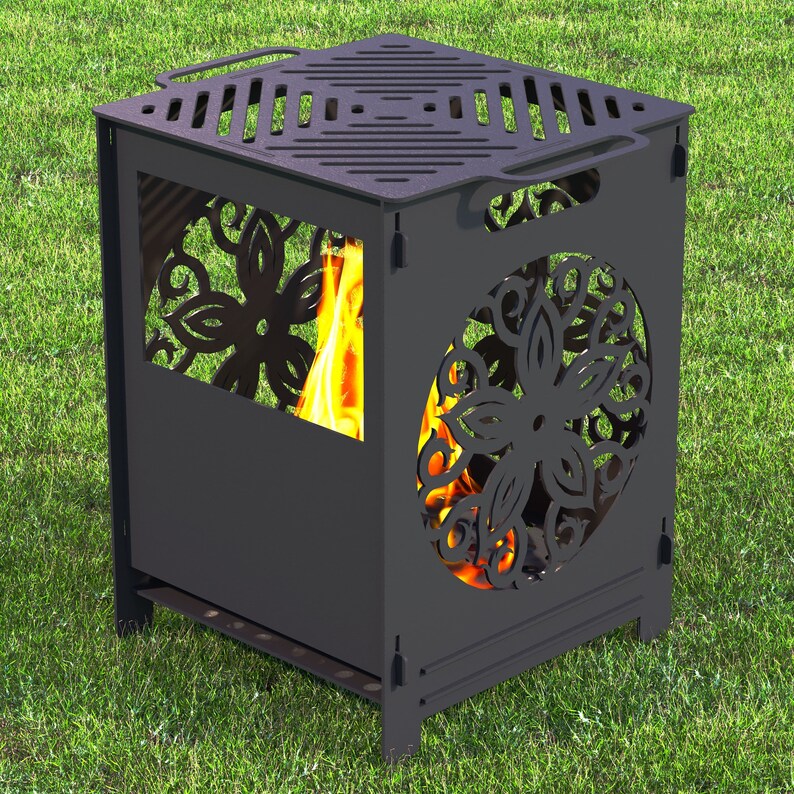 Fire Pit BBQ Barbecue Dxf Files for Etsy