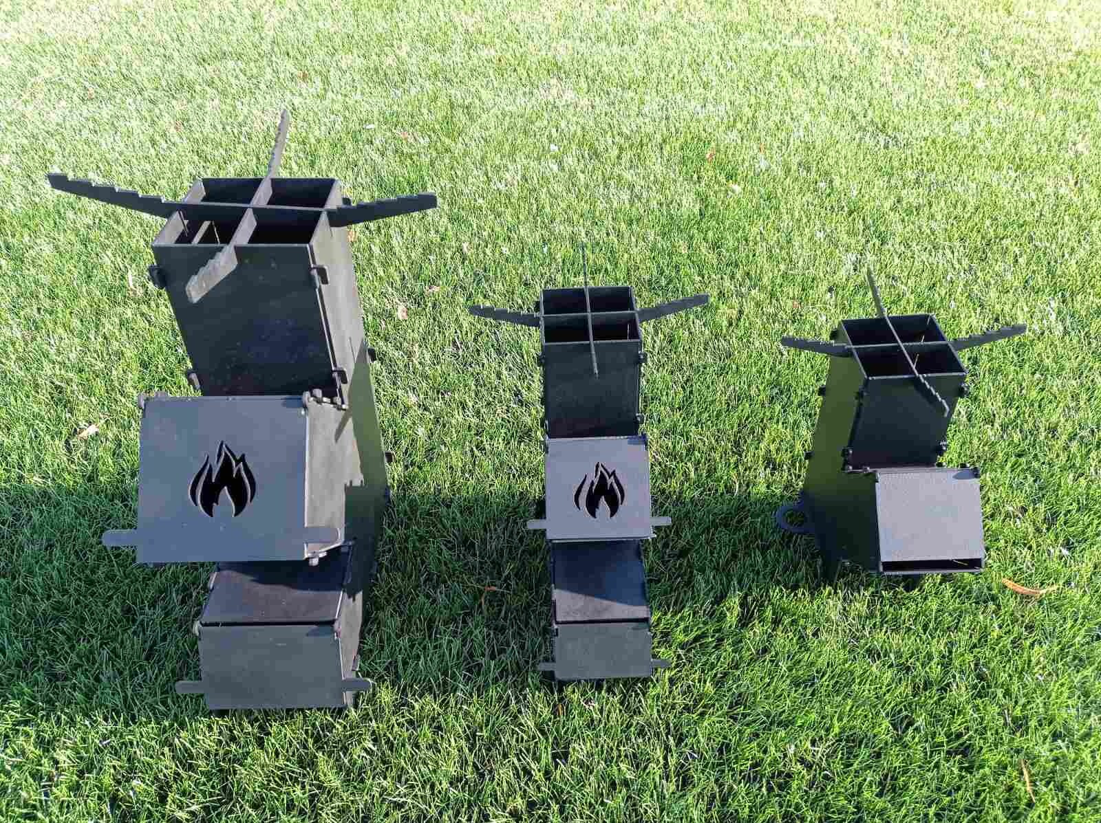 Bundle 3 Pcs.rocket Stove,fire Pit,mangal BBQ Barbecue Dxf,svg Files