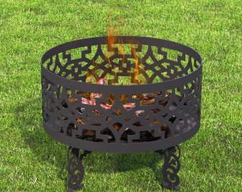 Fire Bowl DXF file cnc laser and plasma cutting plan.V3