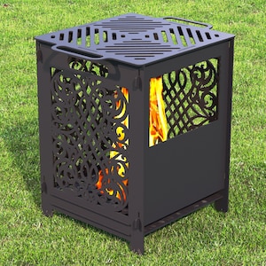 Fire pit BBQ Barbecue Dxf files for plasma,laser,Grill,Collapsible,Foldable,Mangal,Camping.V3
