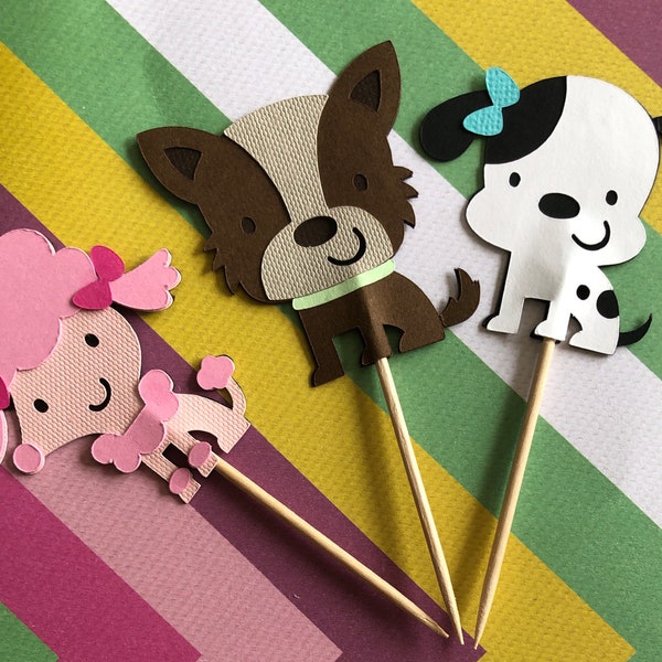 Puppy Cupcake Toppers