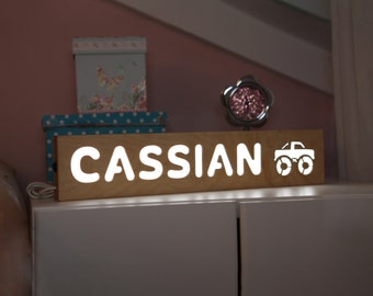 Aangepast nachtlampje babycadeau - babycadeau personaliseren - nieuw babycadeau - nachtlampje personaliseren - naambordje voor kinderen - aangepast peutercadeau