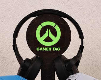 Gepersonaliseerde controllerstandaard - oplichtend - Xbox Series X/S PlayStation - RGB-controller en headsetstandaard - gamercadeau voor kerst