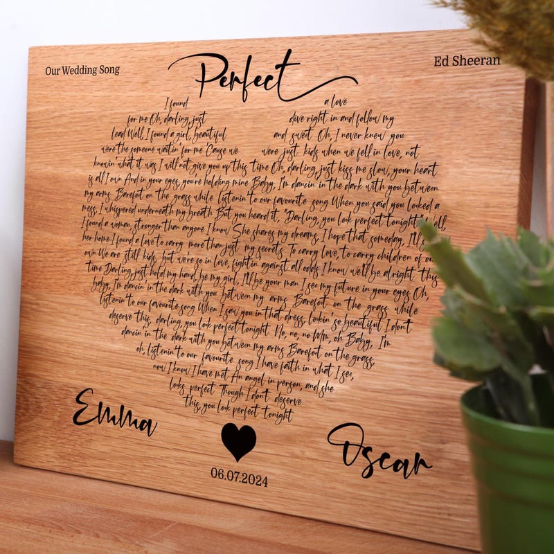 First Dance Lyrics - Etsy