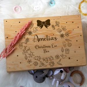 Christmas Eve Box - Baby Girl Gift - Baby Boy Gift - Gift for Kids - Christmas Box - Baby Shower Gift - Aunt Gift - Christmas Present Ideas