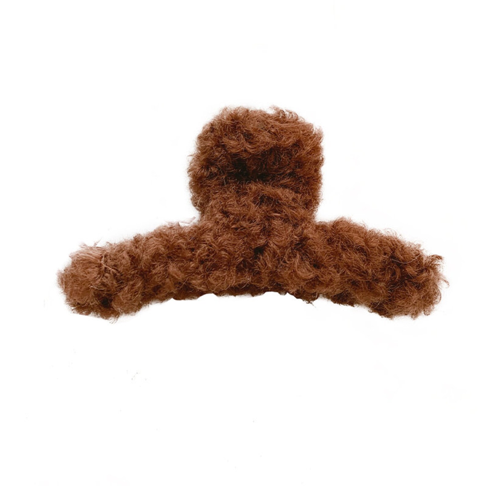 Large Fluffy Hair Claw, Lambswool Fuzzy Hair Clips, French Style, Cute ...