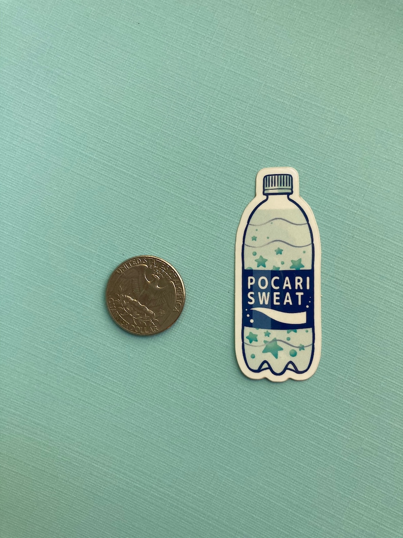 Pocari Sticker Pocari Sweat Japanese Drink Vinyl Sticker - Etsy