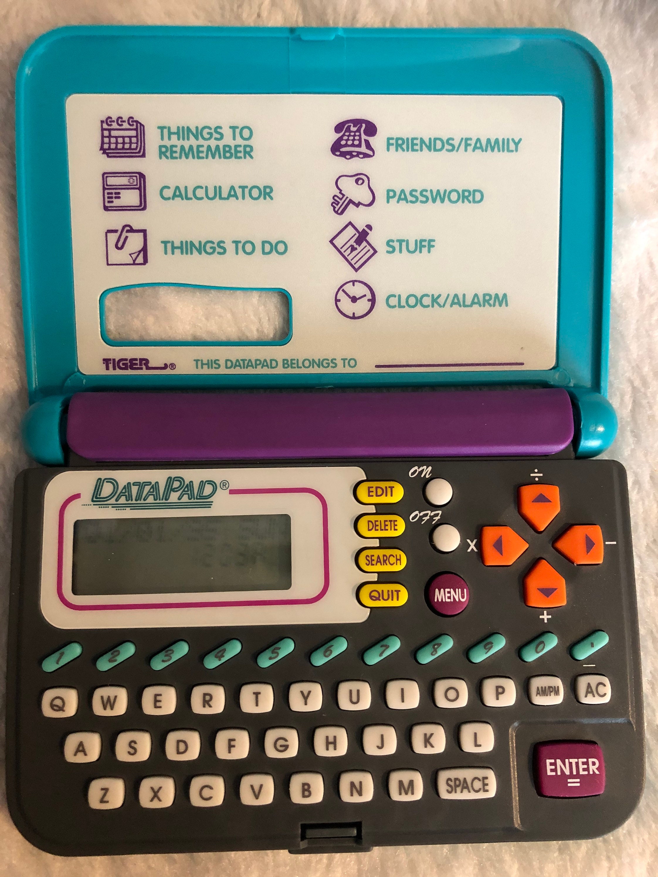 Retro 1996 DATA PAD by Tiger Electronics Handheld Childrens Etsy