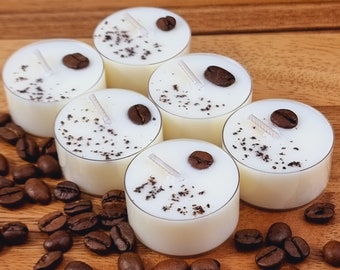 Coffee Mocha Scented Soy Wax Tea Light Candles