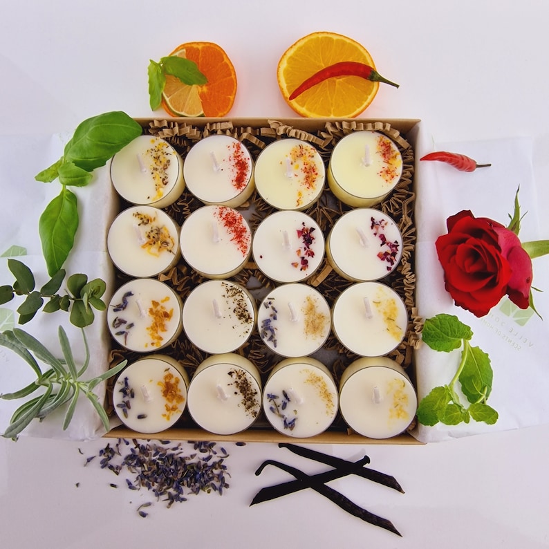 4 Feelings Tea Light Candles Gift Set - Etsy UK