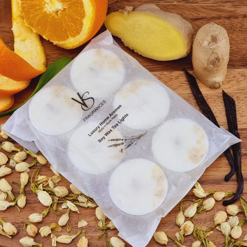 Relaxing Ylang Ylang Scented Soy Wax Tea Light Candles Etsy UK