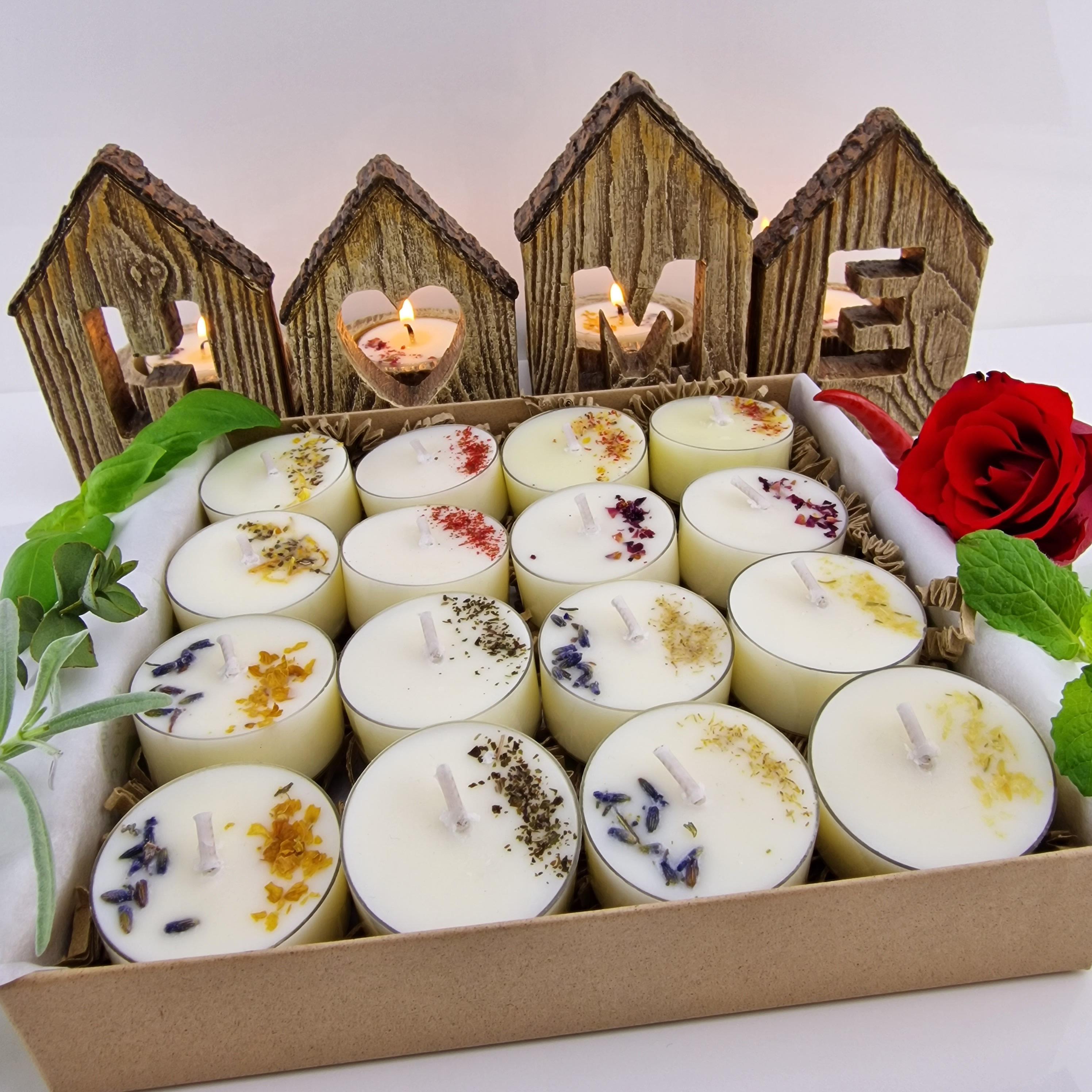 4 Feelings Tea Light Candles Gift Set - Etsy UK