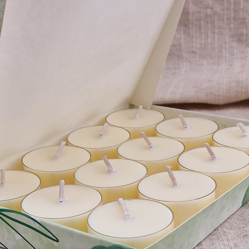 Unscented Soy Wax Tea Lights image 9