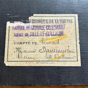 NEW STOCK Lovely Small Vintage 1930’s French Small Notebook Ledger Accounts Old Paper Ephemera Junk Journal