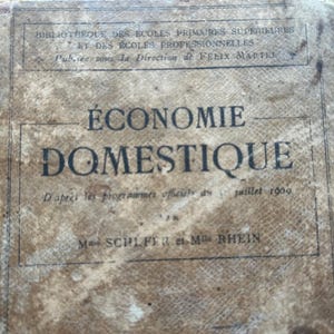NEW STOCK Vintage Scruffy French 1909 Housekeeping Conserves Book 400 pages Scrapbook Craft Paper Art Project
