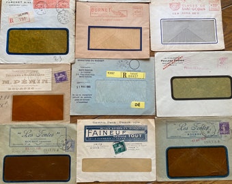 NEW STOCK Unusual Large Vintage French Window Envelopes Crafting Ephemera Junk Journal Accessories