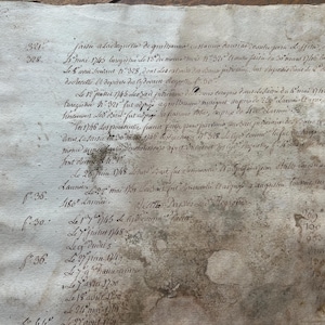 NEW STOCK Extra Large Shabby 1700’s Shabby Collection of Antique Papers French Dossiers Papers  Handwritten Paper Ephemera  Scrapbook