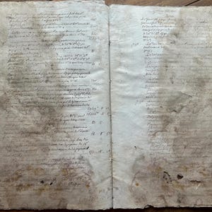 NEUER LAGER Extra Große Shabby 1700er Shabby Sammlung antiker Papiere Französische Dossiers Papiere Handgeschriebenes Papier Ephemera Sammelalbum