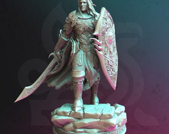 Yinsylim - Paladin of Erdryidion • Undead Uprising • DM Stash • 3D Printed 32mm/75mm TableTop Miniature