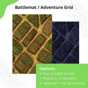 Campo Battlemat / Cuadrícula de Aventura • Mapas de Batalla • Cast 'n Play • Accesorio TableTop & Wargame