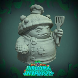 Shroomie Chef • Epics &#39;N&#39; Stuffs • 3D Printed 32mm TableTop Miniature