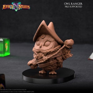 Owlkin Ranger • Cute monsters • Epics &#39;N&#39; Stuffs • 3D Printed 32mm TableTop Miniature