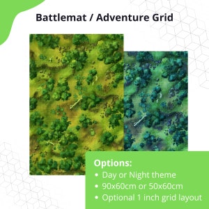 Jungle Battlemat / Adventure Grid • Battle Maps • Cast 'n Play • TableTop & Wargame Accessoire