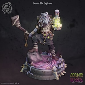 Herren The Explorer #269 • Cosmic Horror • Cast &#39;n Play • 3D Printed 32mm TableTop Miniature