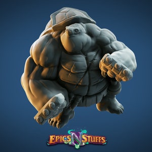 Tortle Brawler • Epics &#39;N&#39; Stuffs • 3D Printed 32mm TableTop Miniature