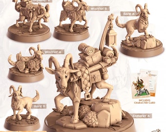 Got - The Goat • Cast 'n Play • Cornelia's Companions • 3D Printed 32mm TableTop Miniature