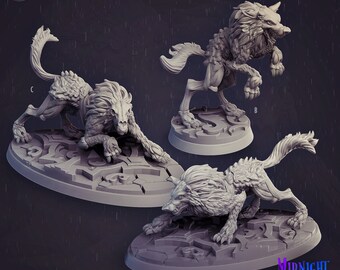 Midnight Wolves #337 • Midnight Curse • Cast 'n Play • 3D Printed 32mm TableTop Miniature