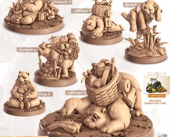 Tao - The Panda • Cast &#39;n Play • Cornelia&#39;s Companions • 3D Printed 32mm TableTop Miniature
