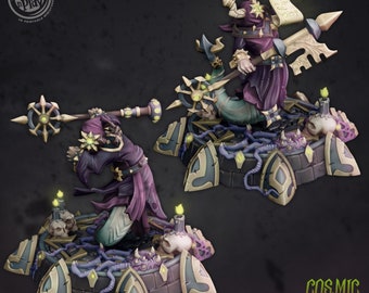 Ctozag Cultists #279 • Cosmic Horror • Cast 'n Play • 3D Printed 32mm TableTop Miniature