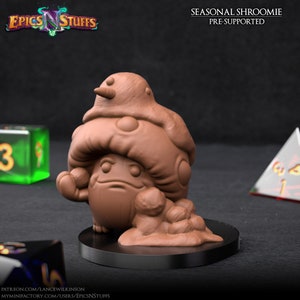 Seasonal Shroomie • Cute monsters • Epics &#39;N&#39; Stuffs • 3D Printed 32mm TableTop Miniature