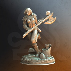 Aedre the Angry • Raiders of Alimroth •  DM Stash • 3D Printed 32mm/75mm TableTop Miniature