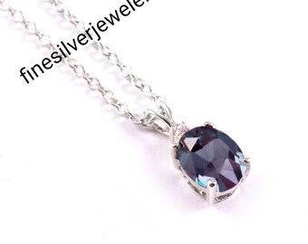 Alexandrit Kette Etsy