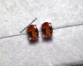 Sultanite Studs Earrings in 925 Sterling Silver- Lab Sultanite Studs Earrings- Studs Earrings For Women- Color Changing Gemstone Earrings