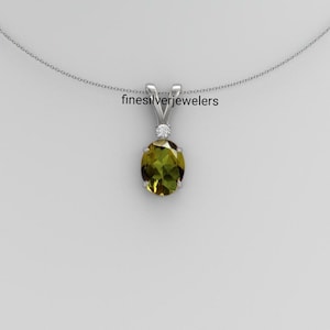 Sultanite Necklace For Women- Sultanite Pendant in 925 Sterling Silver- Sultanite Pendant- Color Changing Gemstone Pendant